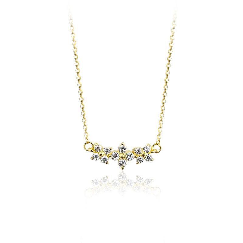 Sweet Flower Necklace for Women, Light Luxury, High Grade, Elegant and Versatile Clavicle Chain