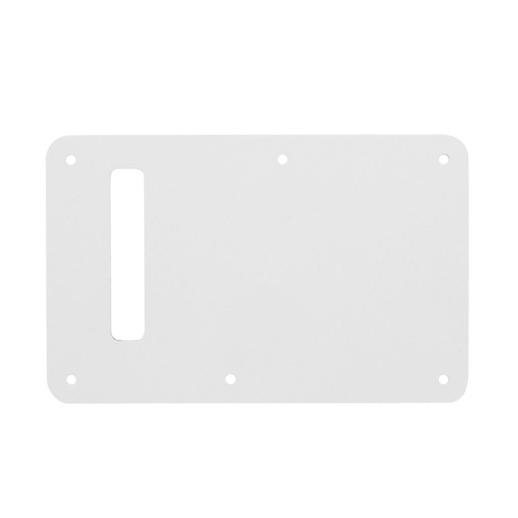 FLEOR 1Ply White Guitar Back Plate Backplate Tremolo Cavity Cover with Screws for FD ST Guitar
