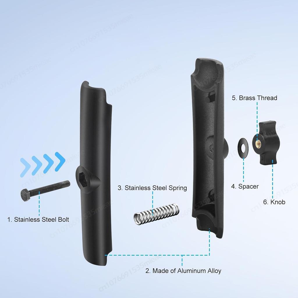 Trolling Motor Support Stabilizer Mount Tough-Claw 1 inch Ball Heavy Duty Motor Stabilizer Mount Clamp Gadgets Extension Arm