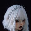 Hollow Out Steampunk Hair Hoop Rock-inspired Leather Buckle Hairband Punk Rivet Headband  Girls