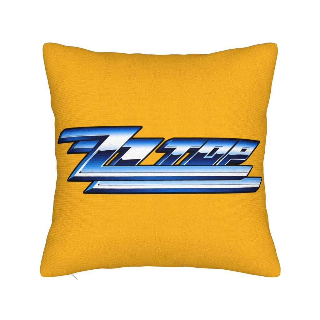 Band Zz Top Kissenbezug Quadratischer Kissenbezug Neuartiger Kissenbezug für Couch Sofa Schlafzimmer