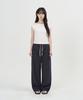 TOFFEE WOMEN W Linen Easy Pants (Navy)