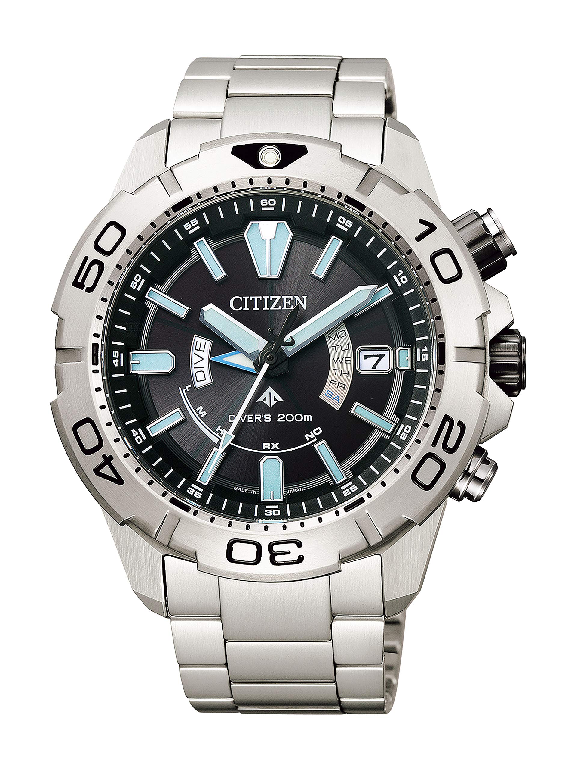 

CITIZEN Promaster Eco-Drive Radio-Controlled Watch, Marine Series AS7141-60E, Men s