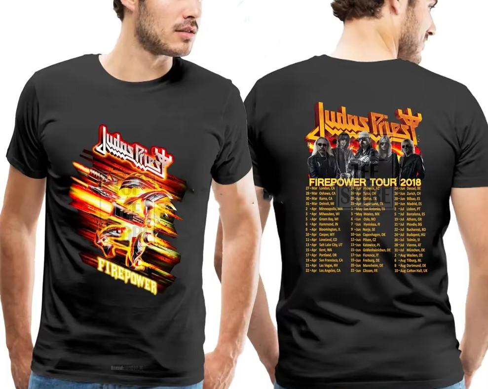 Vintage 2018 Judas Priest Firepower Tour Dates 2018 T-shirt size S-5XL XL