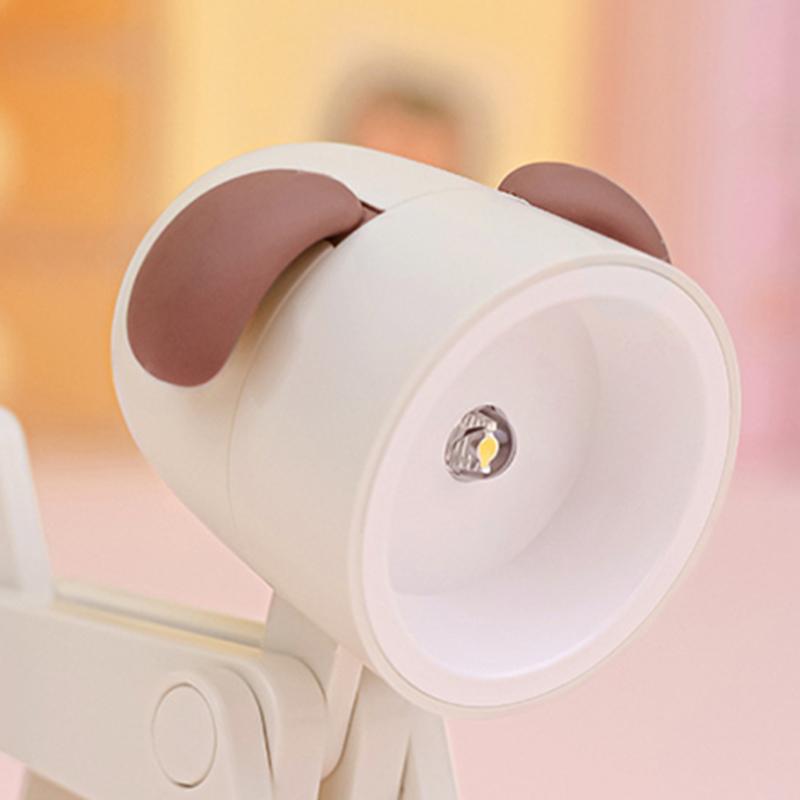 Mini Cute Pet Night Light Kawaii LED Desk Lamp Ins Mini Cute Little Phone Stand Decorative Furnishing Articles