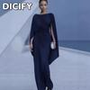 DICFY Women's Fashion Summer Spring Solid Color Print Casual Dresses
