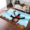 Der Räuber Hotzenplotz Cartoon Area Rug, Classic German Kids Book Print Non Slip Floor Mat, Bedroom Living Room Decor Gift For Children And Comic Fans