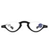 Retro Semi-Rimless Anti-Blue Light Reading Glasses for Seniors - Stylish High-Definition