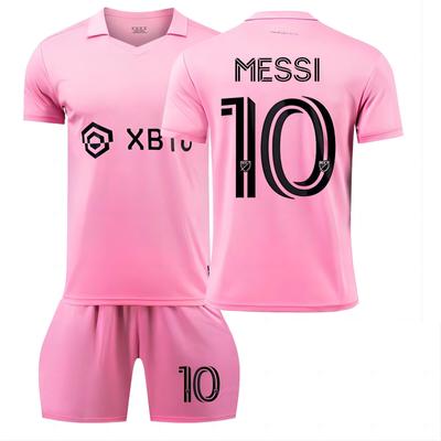 2324 Maillots de Football Domicile International Miami Short Chaussettes Ensemble Nouveau Short Chaussettes Tailles Adultes Tenues