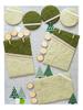 Forest-Themed Green Morandi Texture Paper for Kindergarten Classroom Back To School