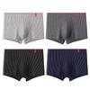 Pánské kalhotky plus size pruhované boxerky šortky boxerky pohodlné bavlněné pánské kalhotky spodní prádlo šortky L-4XL