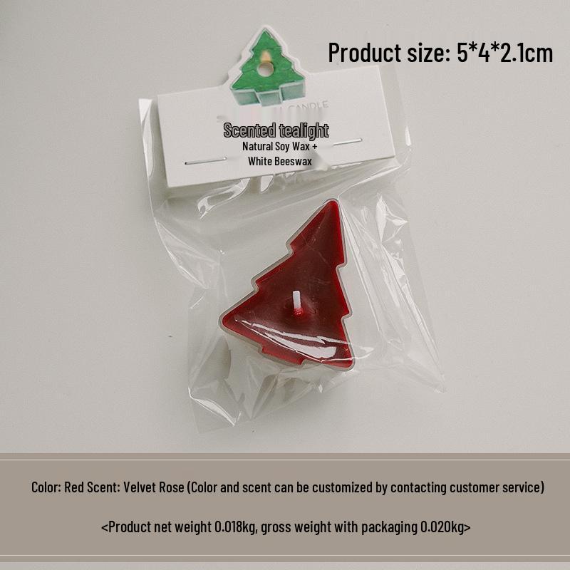 

Свеча для ароматерапии в виде рождественской елки ручной работы - Ароматическая чайная свеча для дней рождения и вечеринок