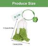 Realistic Yarn Garlic/Cabbage/Scallion/Chili Keychain Vegetable Pendant Keyring Creative Accessory for Keys Or Bags