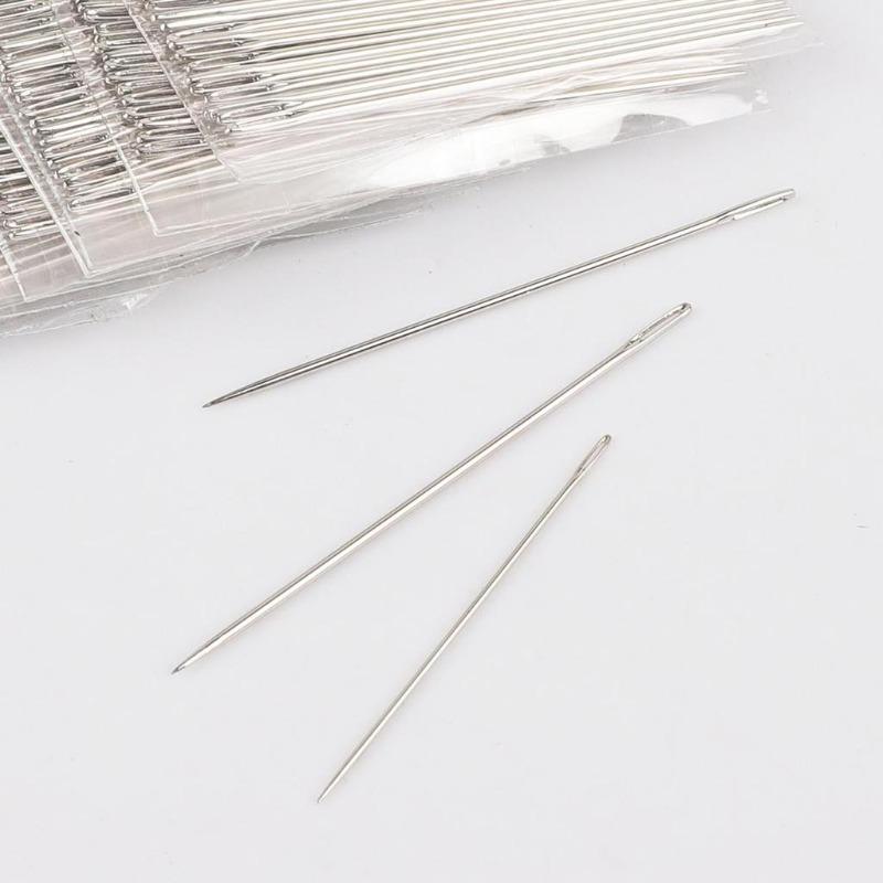 25pcs/lot Stainless Steel Large Eye Sewing Needles Sewing Pins Set Home Crafts Household Sewing Accessories