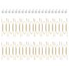 M-Moderne - 20 Pièces 6 Pouces Supports de Plaque Invisibles Supports de Plaque Muraux Supports de Plaque en Fil de Laiton Avec 20 Pièces Crochets Muraux