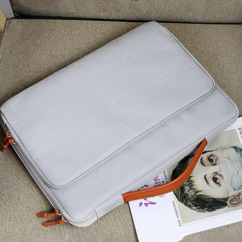 Custodia per laptop Pratica borsa per laptop in tinta unita antiurto Design interstrato Custodia per laptop per tablet Caricatore per custodia per laptop