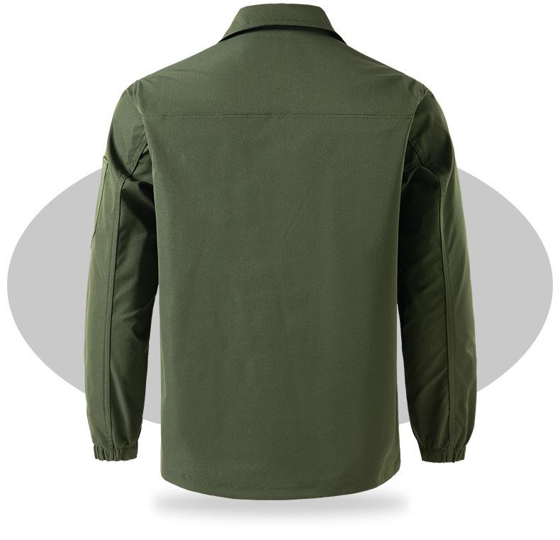 Men's Breathable Tactical Workwear Set - Wear-Resistant Jacket for Spring & Autumn Outdoor Mountaineering and Sports.