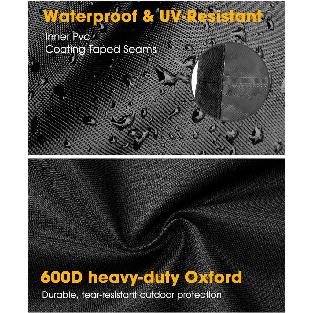 Propane Heater Cover Weather-Resistant Waterproof Round Patio Fire Pit Covers For Yards Porches Gardens Lawn Party Indoor