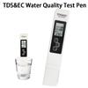 2 In 1 TDS EC Portable Meter Water Quality Testing Pen High Precision Digital Display for Household Hydroponics Pools