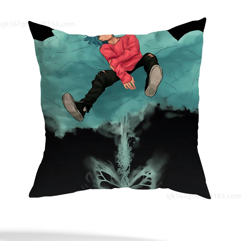 L-Life Is Strange Game Pillow Case Square Double-Sided Printing Short Plush Sofa Cushion Cover Bedroom Bedside Pillow