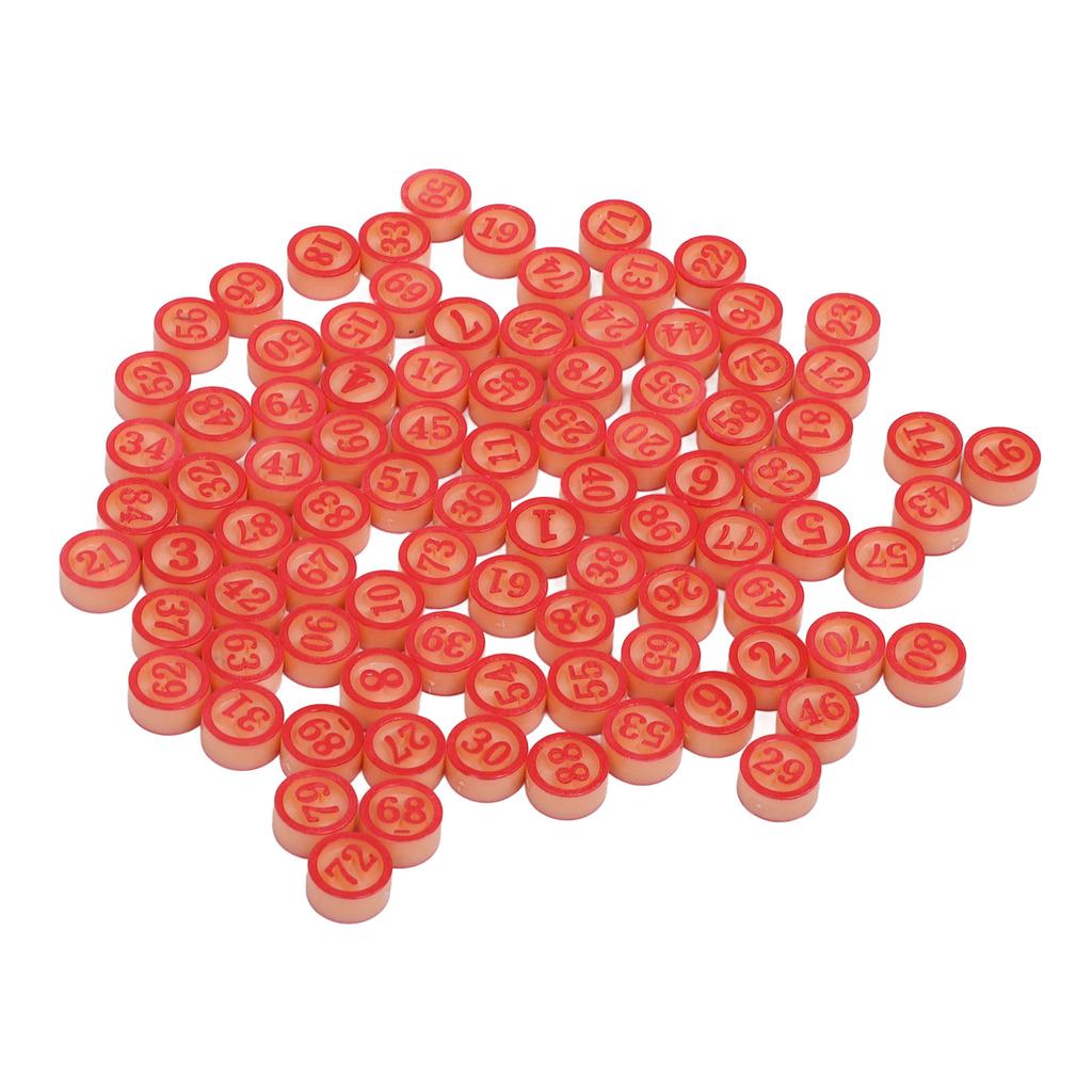 Number Board Game Pieces Plastic Solid Interactive Numbers 1?90 Pieces for Party Entertainment