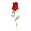 Sparkly Rhinestone Rose Brooch Creative Beautiful Flower Jewelry for Women Office Meeting Attire Decor Accessory