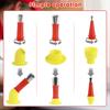 28/32Pcs Caulking Finisher Kit Caulking Nozzle Tips Tool Kit with Connector and Grout Scraper for Bathroom Kitchen Doors