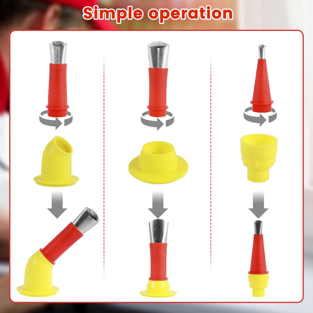 28/32Pcs Caulking Finisher Kit Caulking Nozzle Tips Tool Kit with Connector and Grout Scraper for Bathroom Kitchen Doors