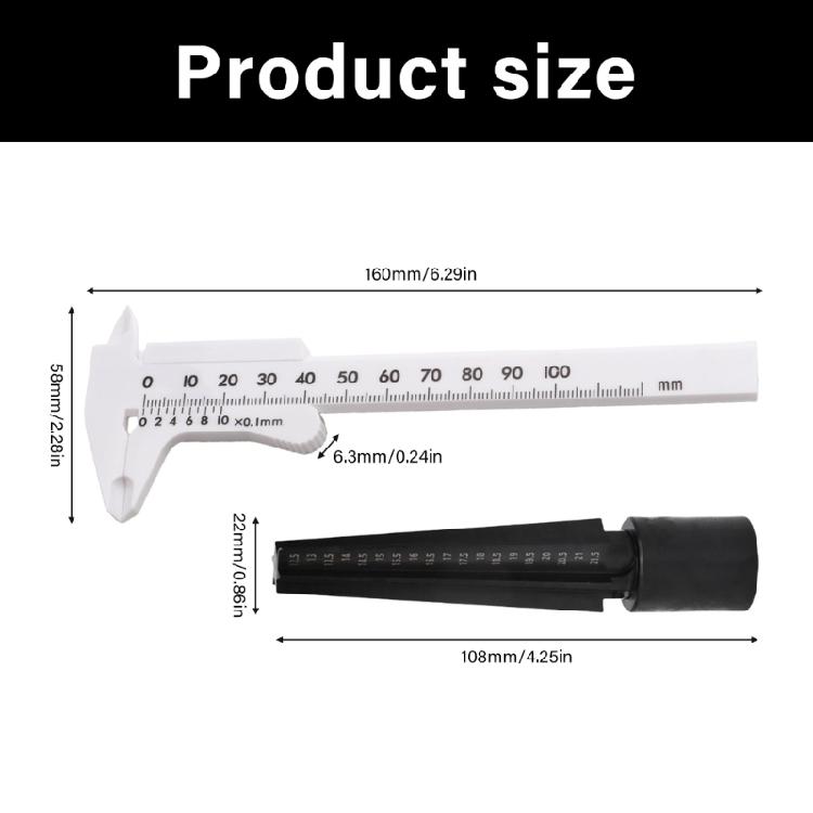 Iron Candlewax Engraving Instrument Twinned With Simple Scale Measure For Hoop Measurement