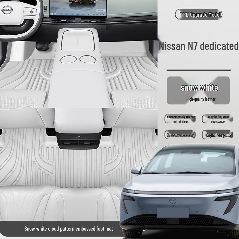 Custom Nissan N7 Dustproof Eco-Friendly TPE Floor Mats
