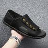 Herren-Ledersandalen für Frühling und Sommer 2025, trendige atmungsaktive Herrenschuhe mit weicher Sohle für den Außenbereich, Fußschuhe