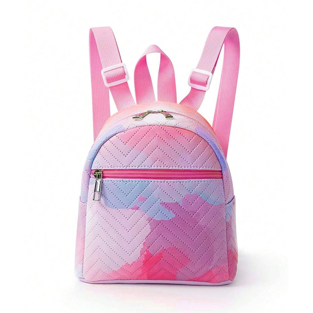 

Unicorn Rainbow Pu Mini Backpack With Fashionable Design For Daily Use Women Red