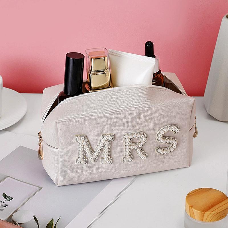 Bride To Be Pearl Makeup Bag Toiletry Pouch Sparkling Pearl Design Hen Party Bachelorette Wedding Gift Decor Supply