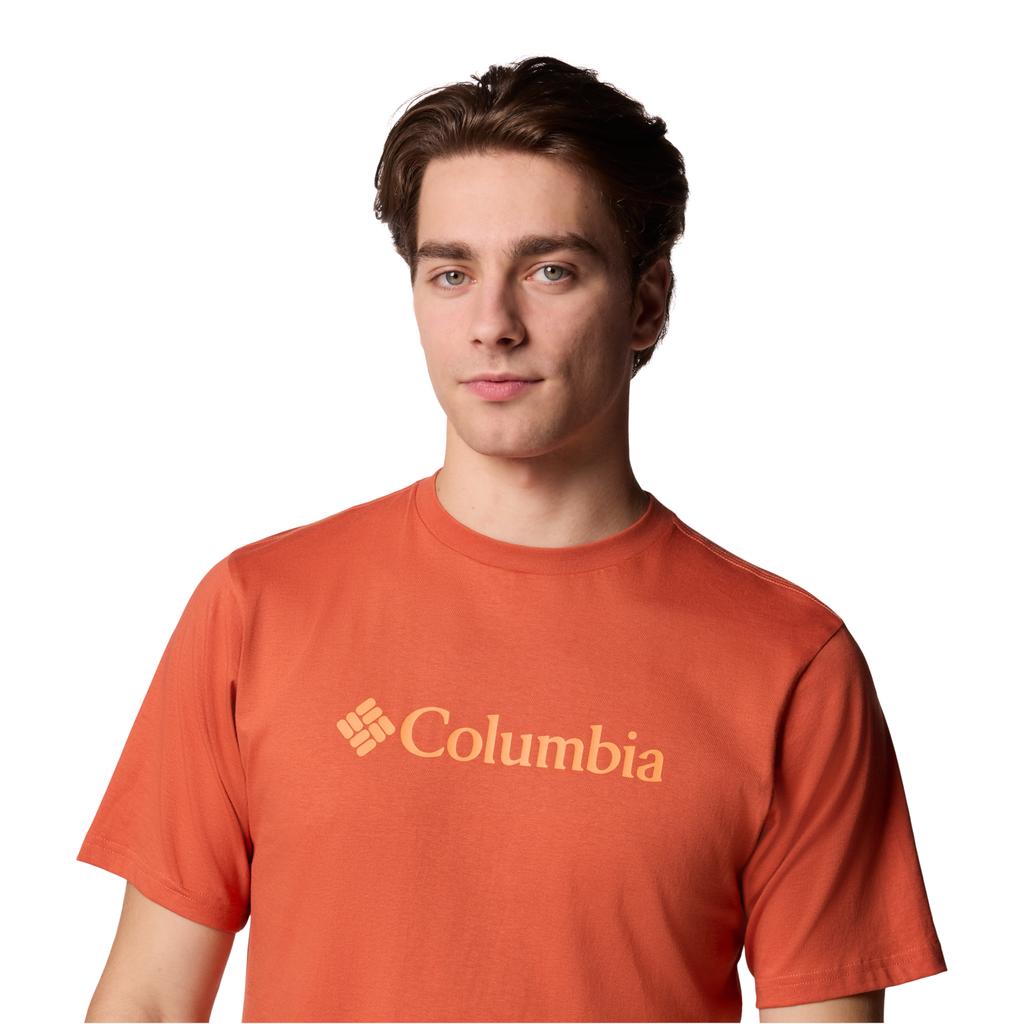Columbia CSC Basic Logo SS Tee, T-shirt orange homme
