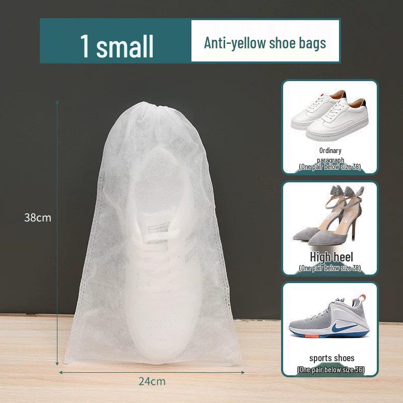 Portable Dustproof Non-Woven Yellow Shoe & Boot Covers with Sun Protection for Drying & Storage