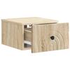 Wall Mounted Nightstand Sonoma Oak 33 x 34.5 x 20 cm
