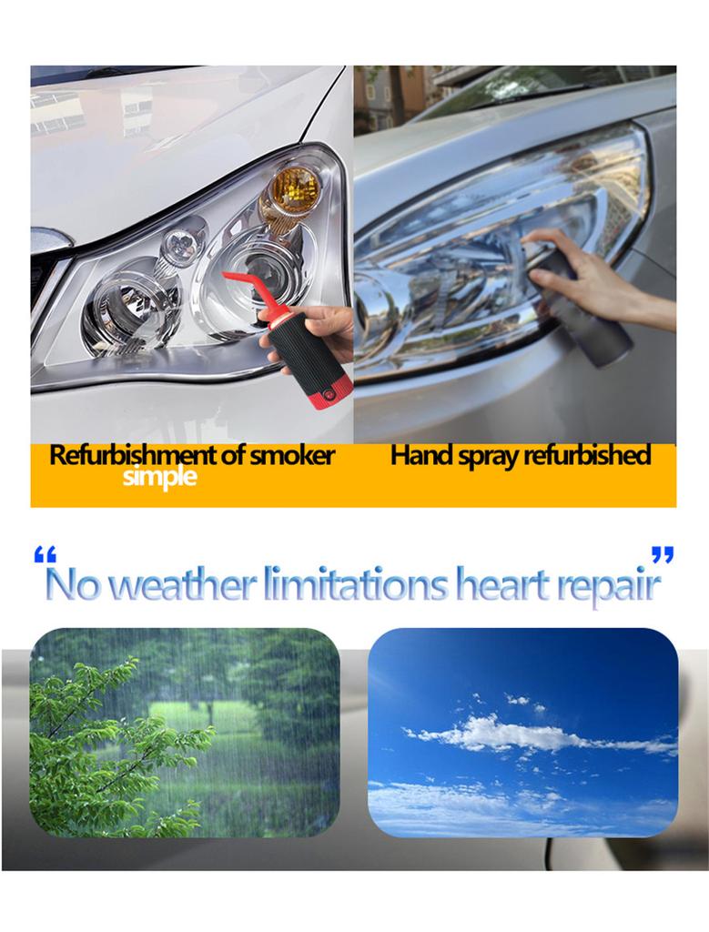 110V Car Headlight Lens Yellowing Aging Restoration Kit Refurbished Atomized Cup