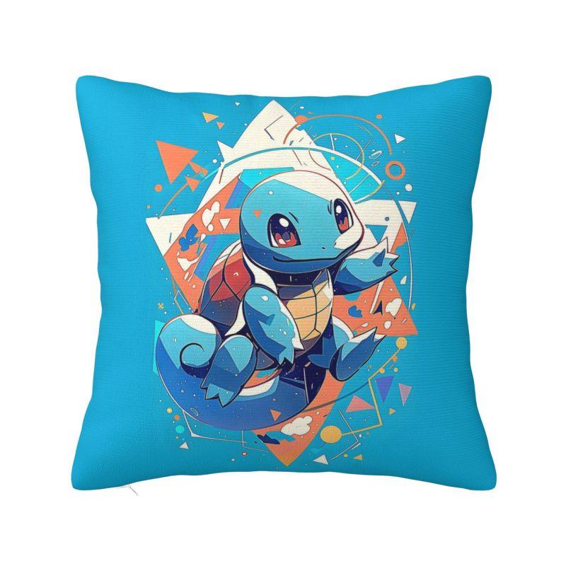 Custom Squirtles Anime Pillow Case 40x40cm Play Game Cushions Cover for Sofa Square Pillowcase 30cmx30cm