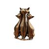 1Pc Brass Cute Cat Ornament - Pure Copper Miniature Cat Statue, Home Desktop Decorative Sculpture Crafts