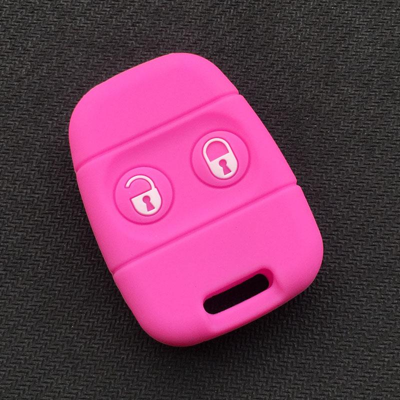 Silicone Car Key Cover Case for Rover MG for Land Rover Defender Freelander 2Buttons Remote Key Alarm Key Case Shell