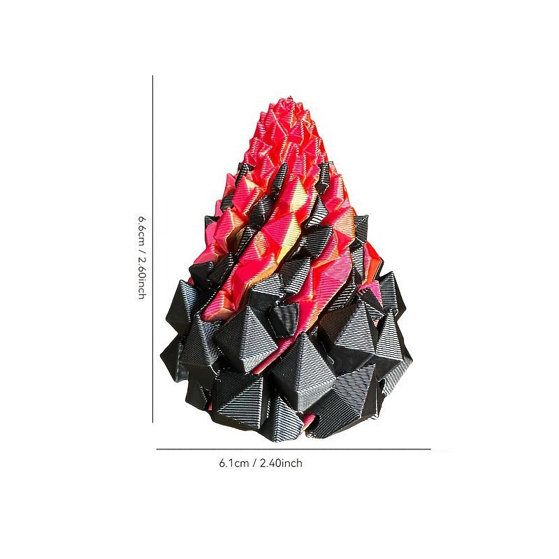 Three Layer Spiral Cone Impossible Stone Passthrough Fidget Helix Rotating Pressure Reducing Toy Pyramid Ornaments 3d Printed