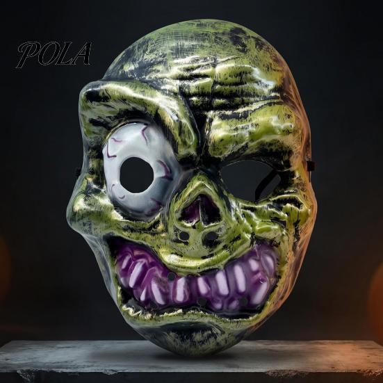 Durable Halloween Face Masque Horror for Adults, Creepy Cosplay Party Accessory, Scary Ghost Head Full