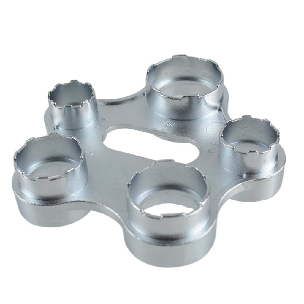 Chiave 6 in 1 per aeratori rubinetto, strumento per la rimozione del beccuccio del rubinetto, chiave di riparazione, gorgogliatori per ugello rubinetto, chiave universale per smontaggio