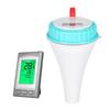Kabelloses schwimmendes Poolthermometer Solarbetrieben Digitalthermometer für Whirlpools Spas Schwimmbäder Aquarien mit 300 Fuß Reichweite Dual-Anzeige FCelsius