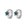 Personality Versatile Blue Star Ear Buckle Female Sweet Cool Spice Girl Temperament Niche Design Sense Earrings Earrings