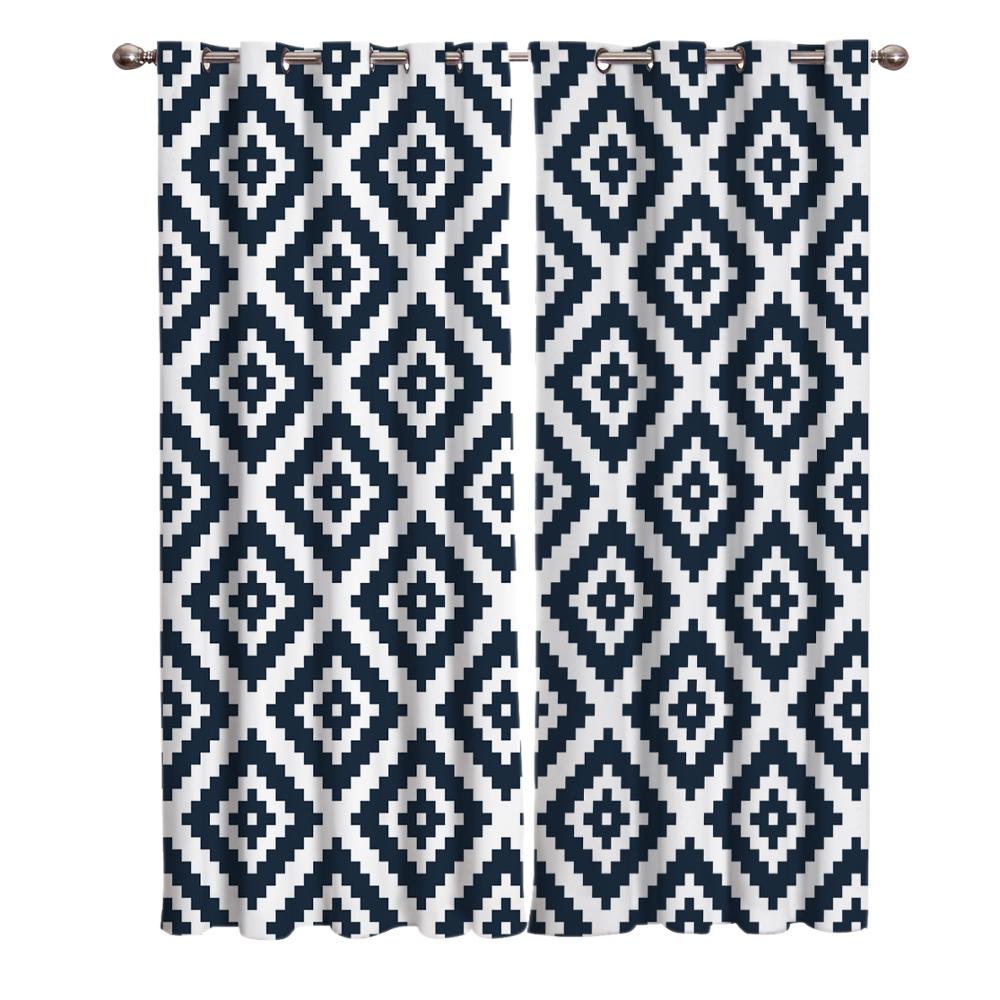 Nordic Ethnic Geometic Window Curtains Curtains for Living Room Decorative Items Living Room