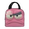 Funny Expression  Resuable Lunch Boxes Women Waterproof  Cooler Thermal Food Insulated Lunch Bag Office Work