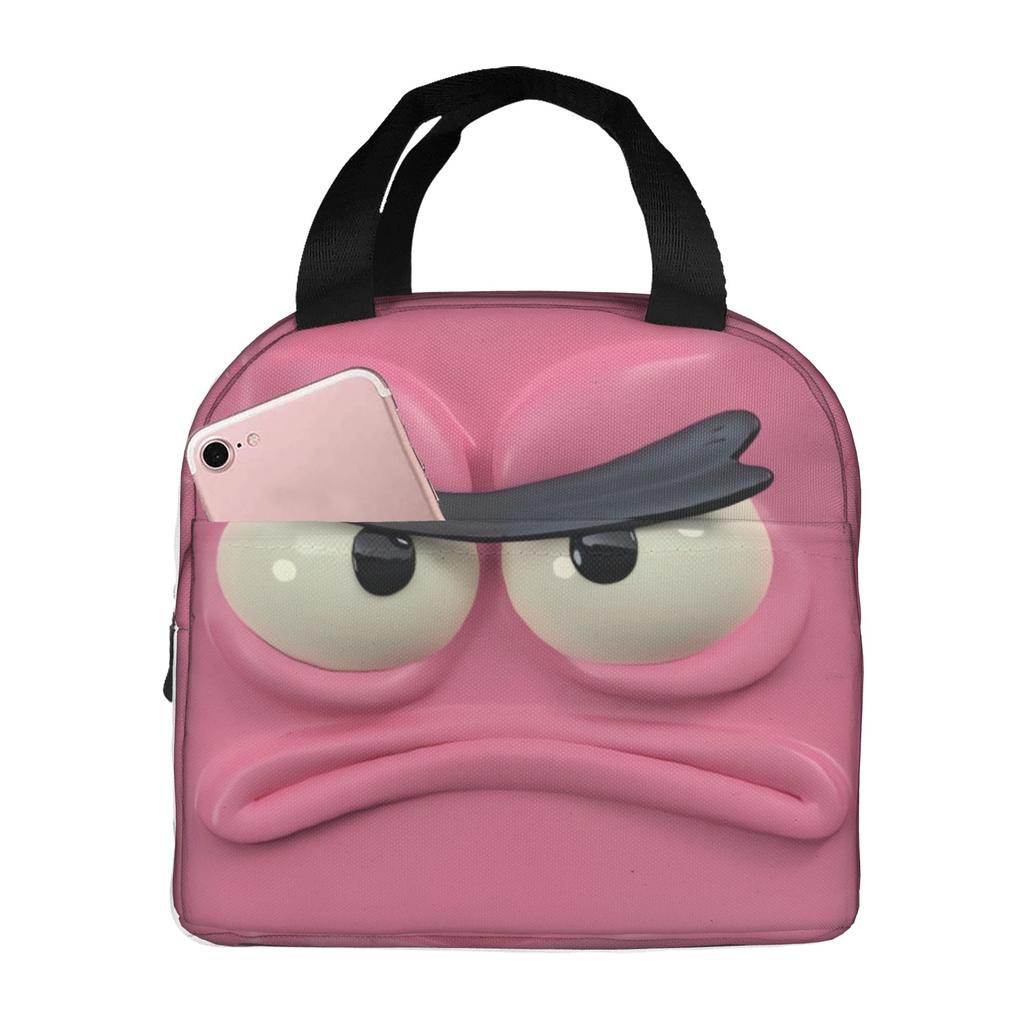 Funny Expression  Resuable Lunch Boxes Women Waterproof  Cooler Thermal Food Insulated Lunch Bag Office Work
