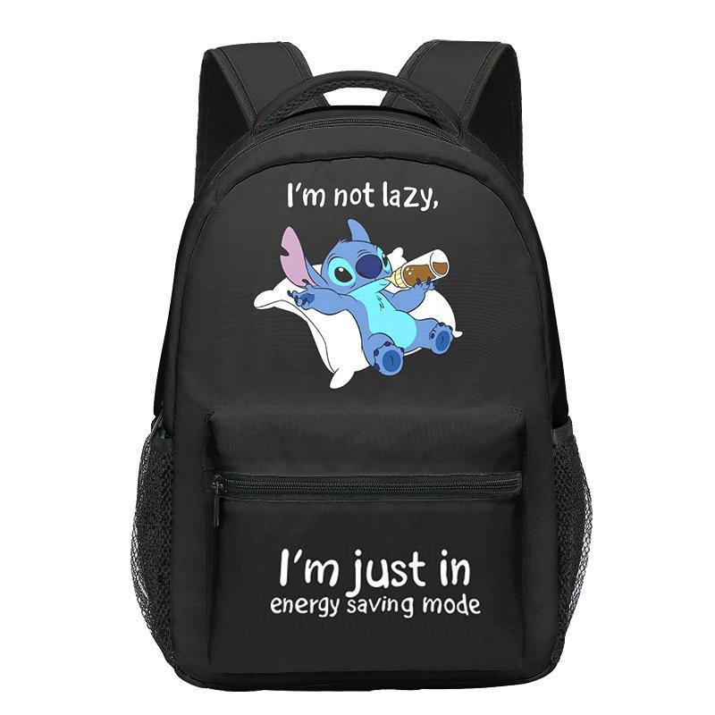 25 Casual Backpack, Digital Printing Full Print Student Schoolbag Cartoon Animation Backpack