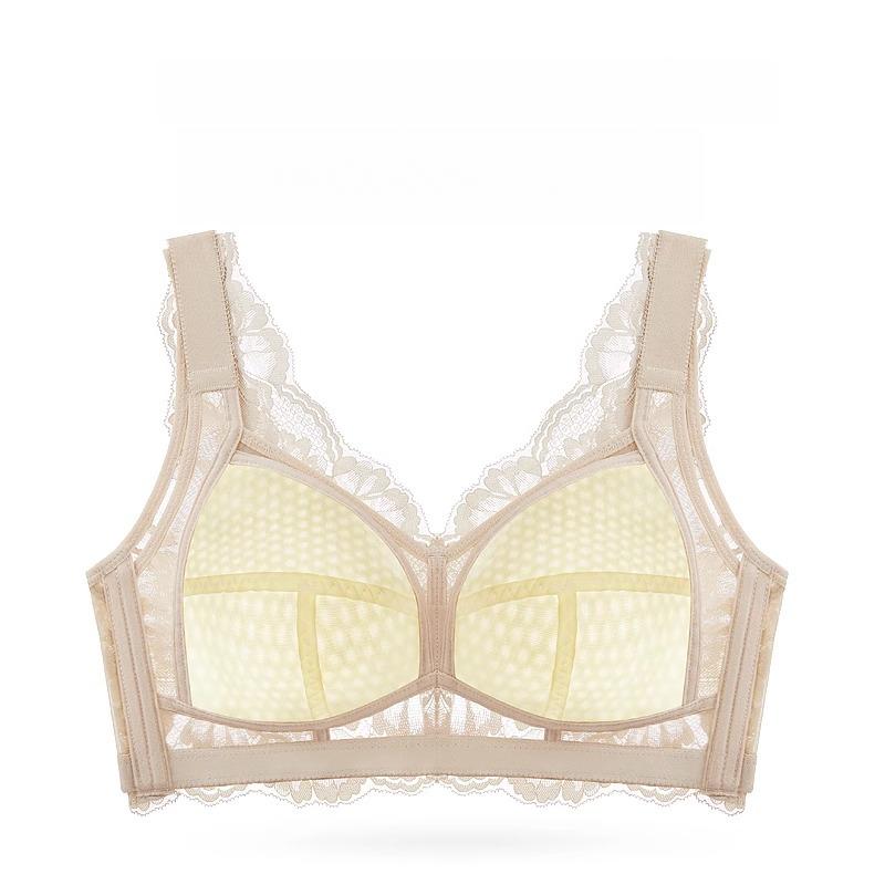 Krásné spodní prádlo na záda Dámská tenká prodyšná podprsenka bez kostic Plný košíček Velká velikost Tílko Podprsenka